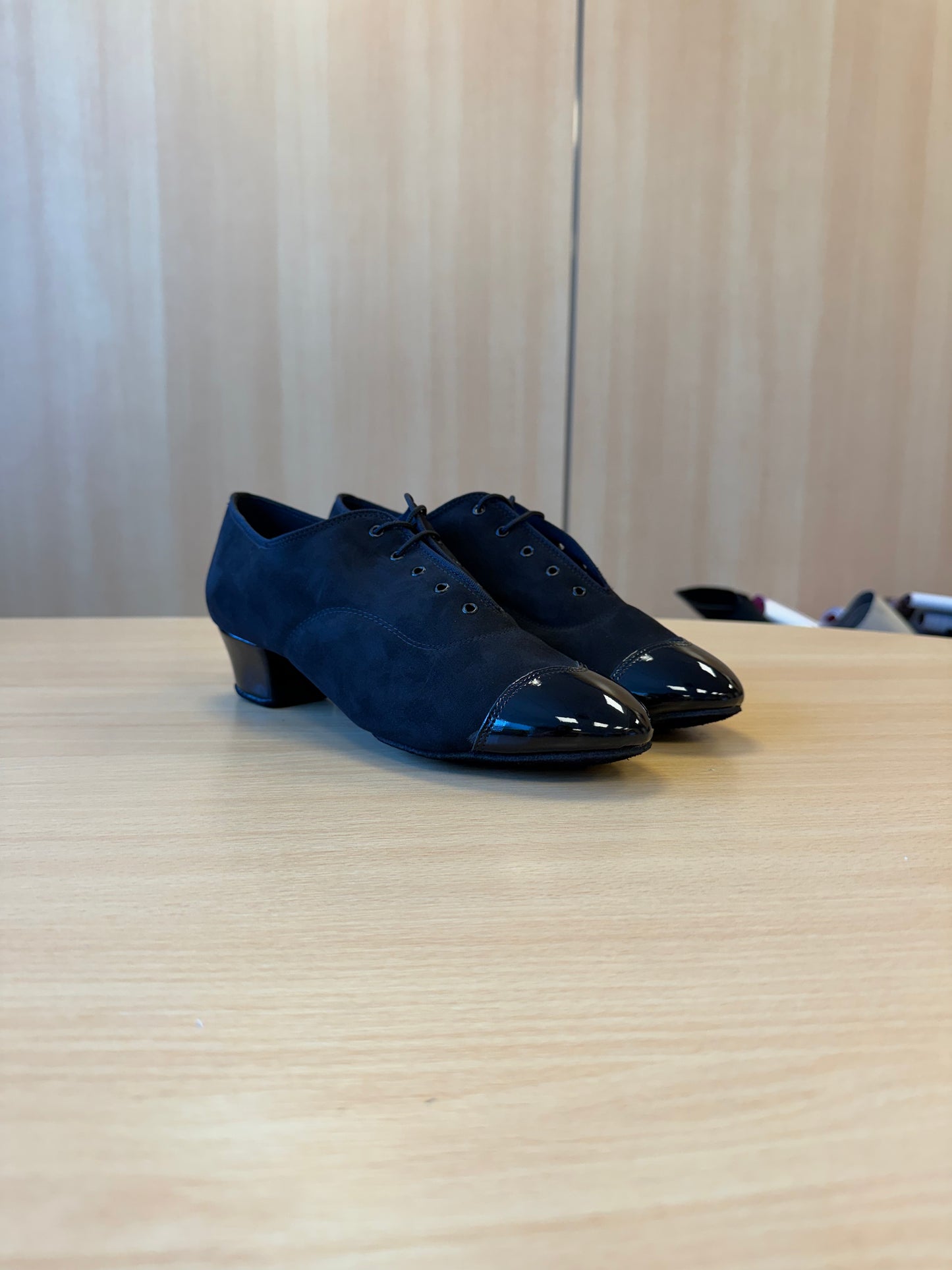 Rumba Duo - Black Nubuck/Black Patent - Size 9 - Regular