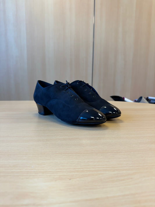 Rumba Duo - Black Nubuck/Black Patent - Size 9 - Regular