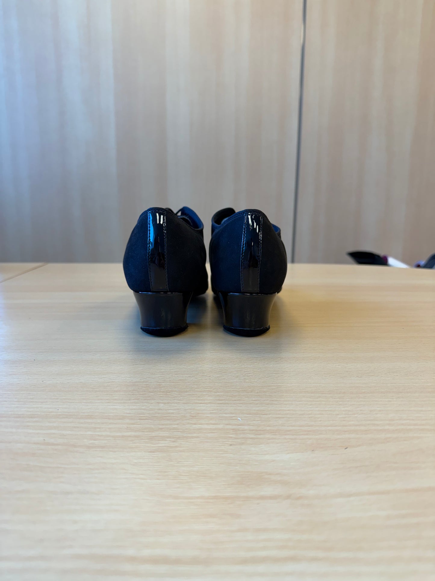 Rumba Duo - Black Nubuck/Black Patent - Size 9 - Regular