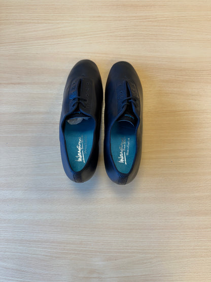 F33 - Black Calf/Black Fiori - Size 9 - Wide