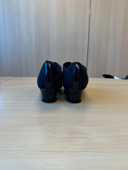 Rumba Duo - Black Nubuck/Black Patent - Size 9 - Regular