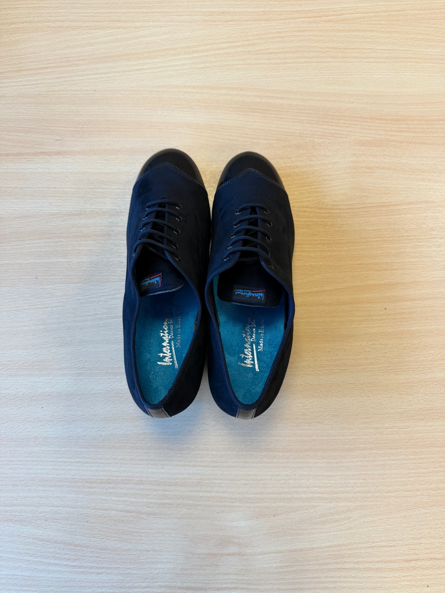 Rumba Duo - Black Nubuck/Black Patent - Size 9 - Regular