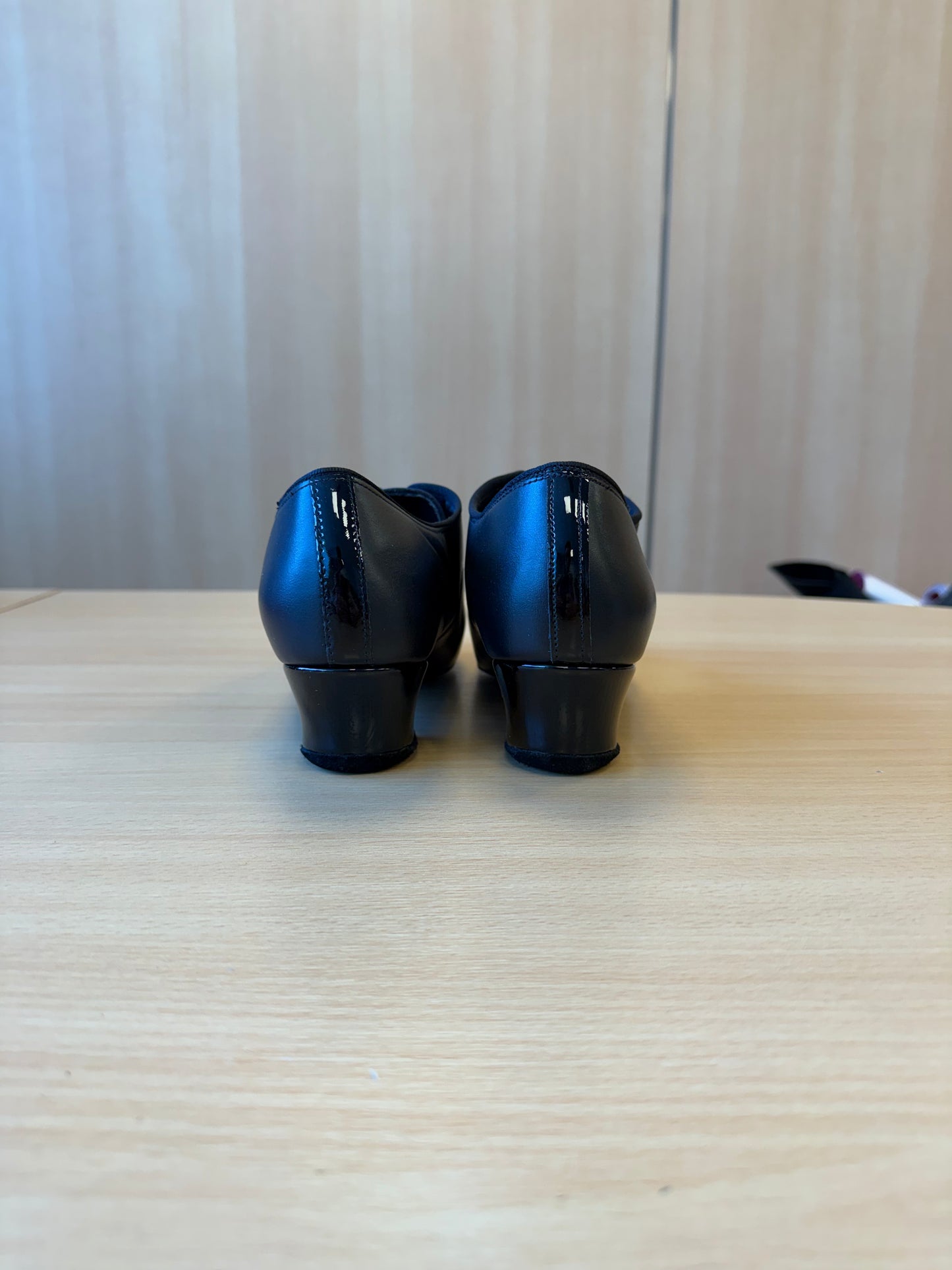 Rumba Duo - Black Calf/Black Patent - Size 7 - X Wide