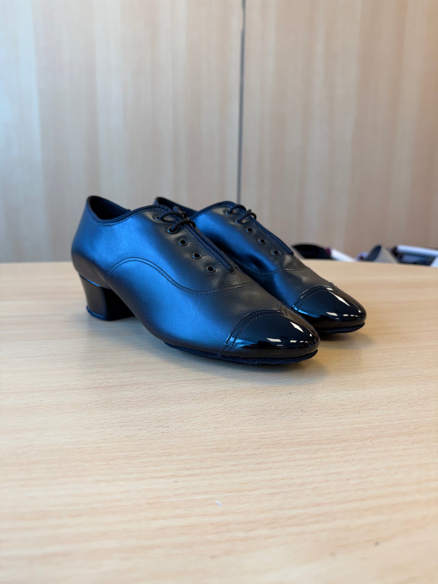 Rumba Duo - Black Calf/Black Patent - Size 8 - Regular