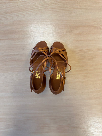 Mia - Tan Satin - Size 5 - Regular