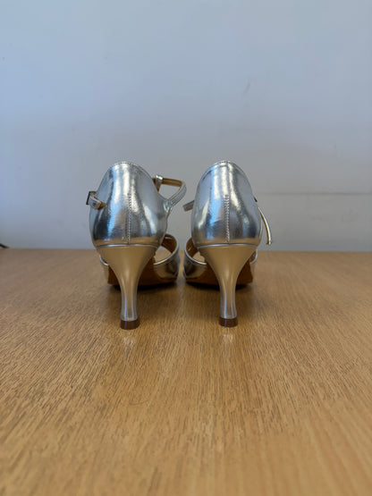 Mia T-Bar - Silver NotCalf - Size 8 - Wide