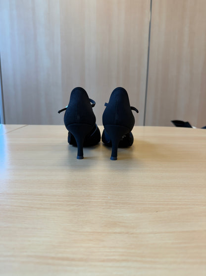Zoe Round Toe - Black Nubuck - Size 6 - X Wide