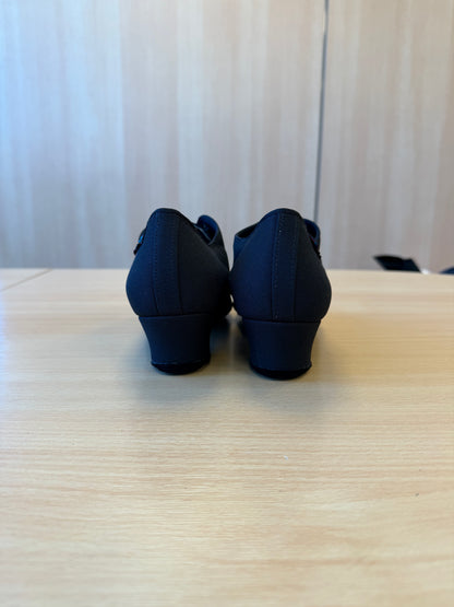 Heather Split-Sole - Black Lycra - Size 6.5 - Regular