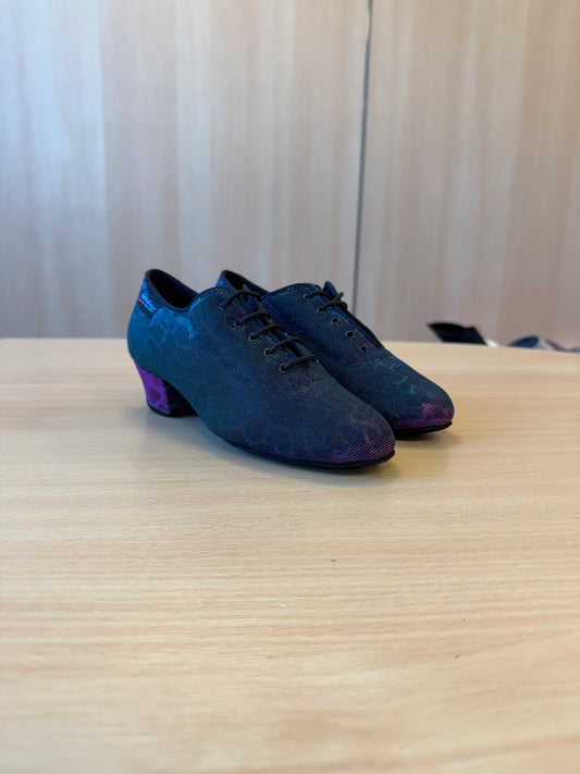 Heather Split-Sole - Blue Pink Panther - Size 3.5 - Regular