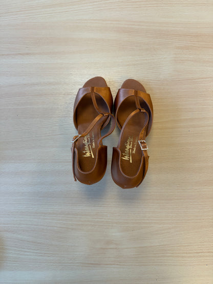 LTB - Tan Satin - Size 6 - Wide