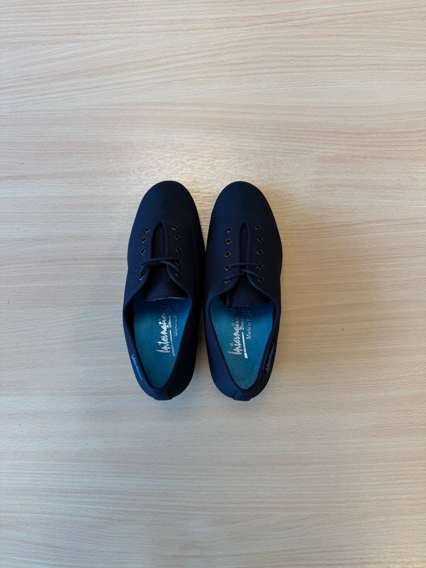 Heather Split-Sole - Black Lycra - Size 3 - X Wide