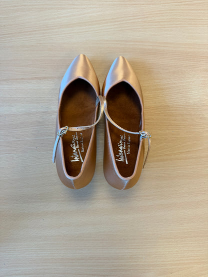 ICS SuperStar SingleStrap - Peach Satin - Size 7.5 - Regular