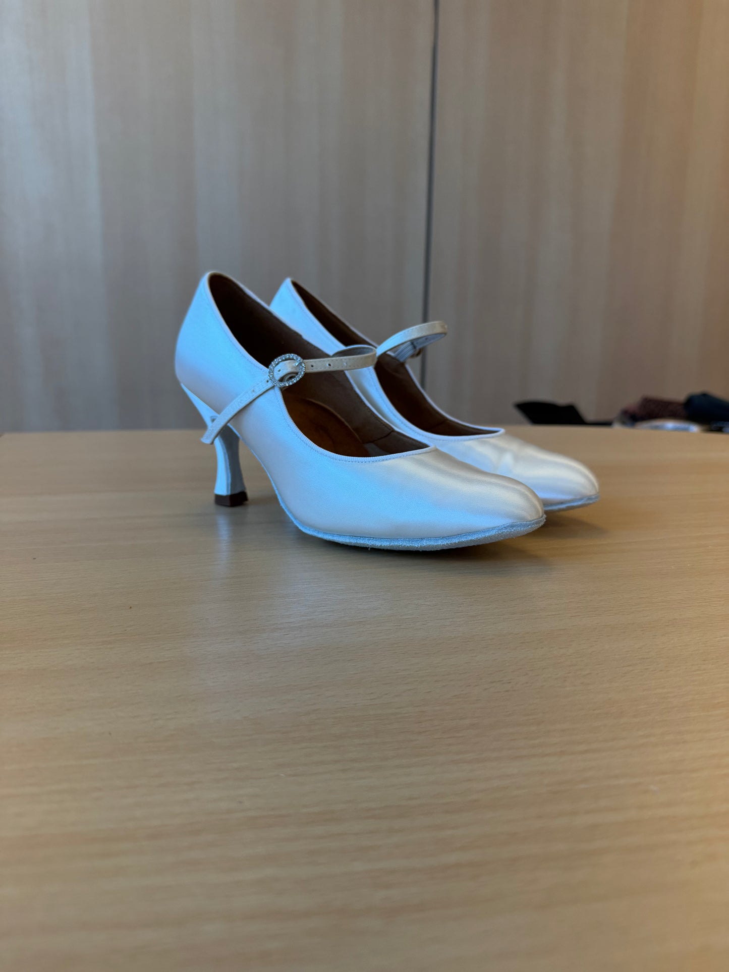 ICS Classic - White Satin - Size 6.5 - Wide