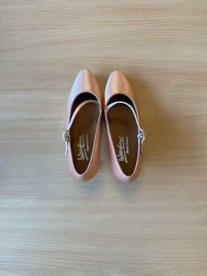 ICS RoundToe SingleStrap - Peach Satin - Size 5 - Regular