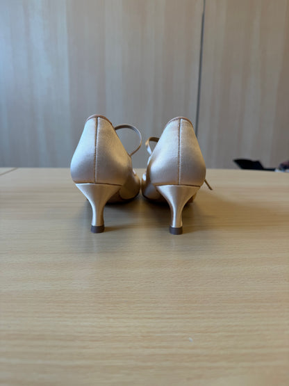 ICS Classic - Peach Satin - Size 8 - XX Narrow (Vegan Soles)