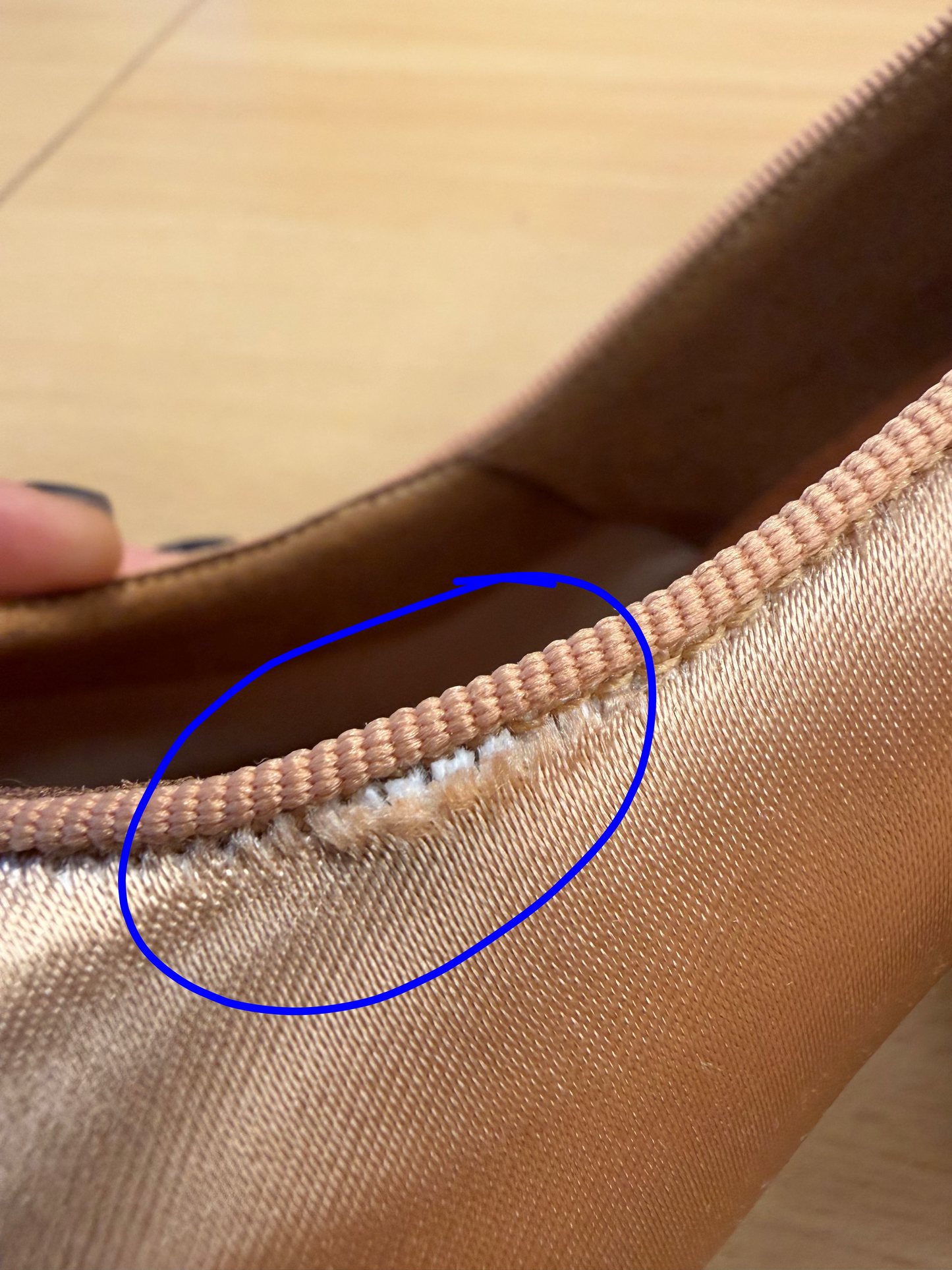 ICS RoundToe - Peach Satin - Size 4.5 - Regular