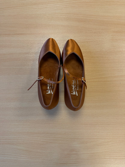 ICS Vista SingleStrap - Tan Satin - Size 5 - Regular