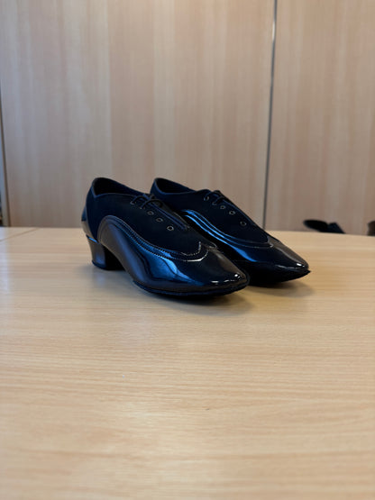 Jones - Black Nubuck/Black Patent - Size 8 - Regular