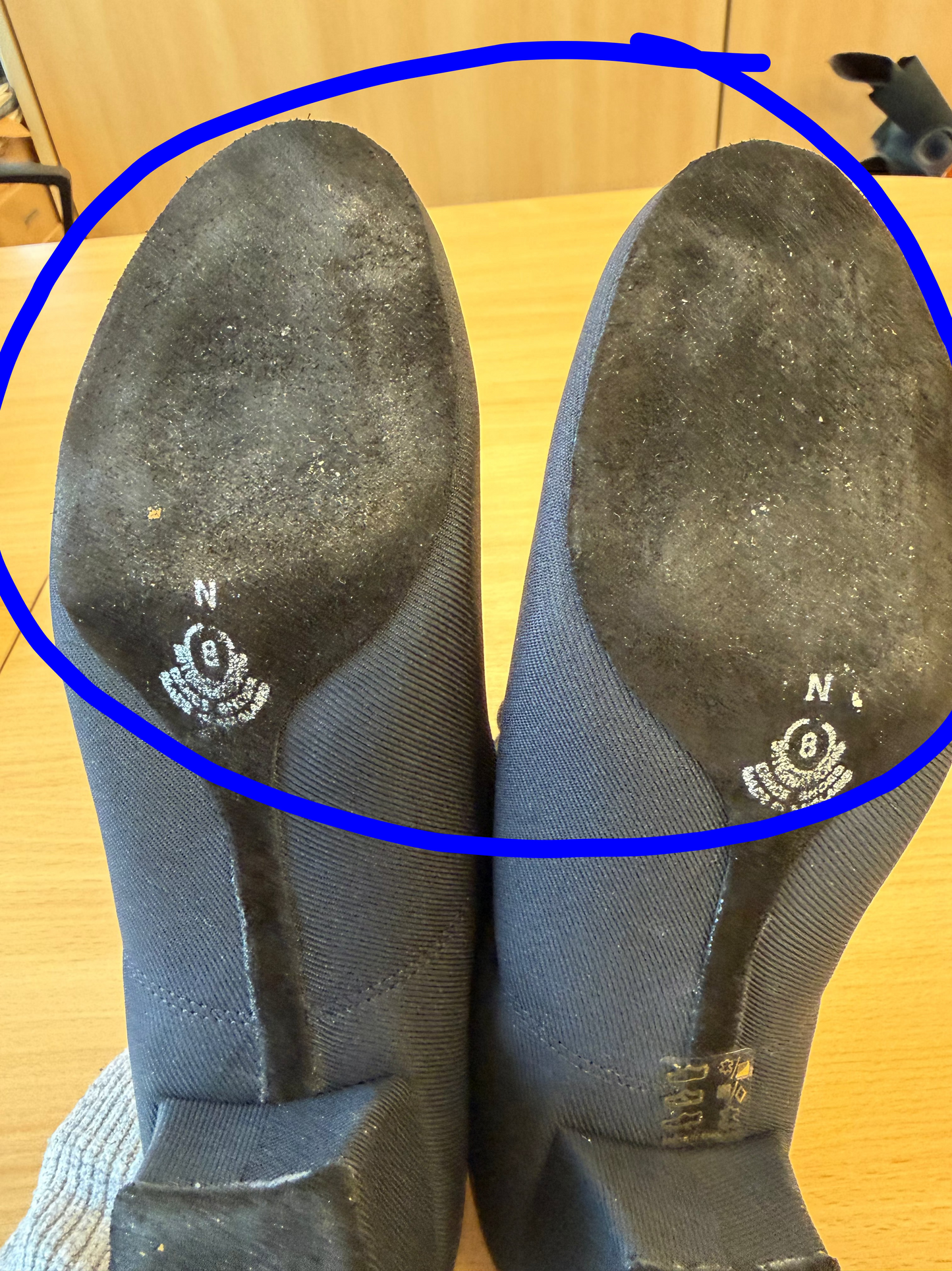 Rumba - Black Lycra - Size 8 - Narrow