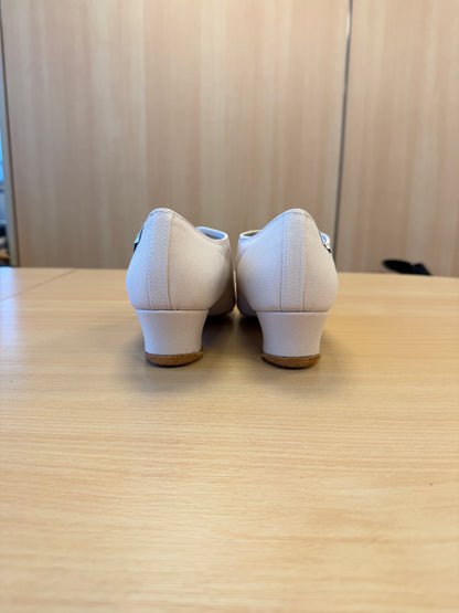 Heather Split-Sole - Beige Lycra - Size 6 - Regular