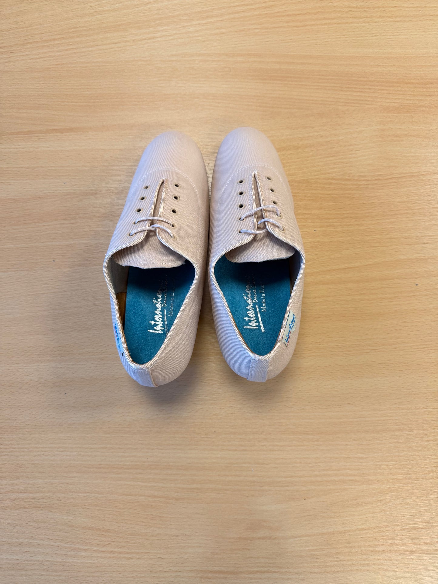 Heather Split-Sole - Beige Lycra - Size 6 - Regular