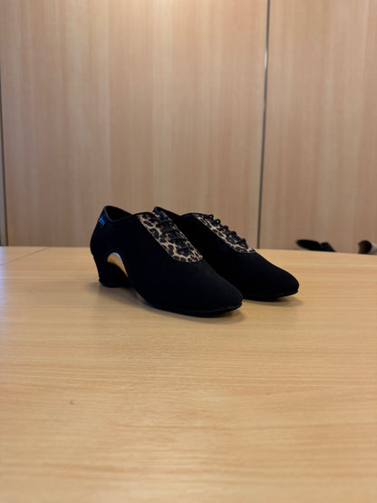 Artiste SS - Black Nubuck/Leopard (SAMPLE) - Size 6 - Regular