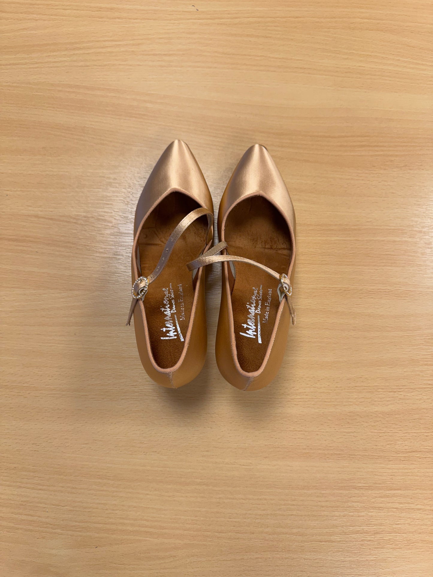 ICS SuperStar SingleStrap - Peach Satin - Size 5 - Regular