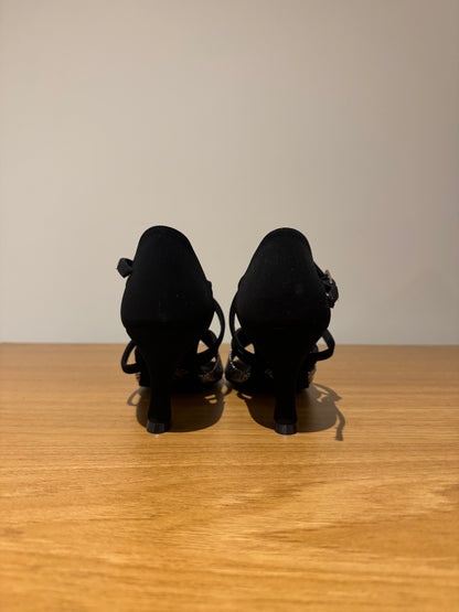 Bianca - BlackNubuck/Gondala - Size 4.5 - Regular