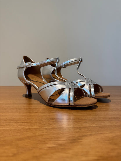 Mia T-Bar  - Silver NotCalf - Size 5.5 - Regular