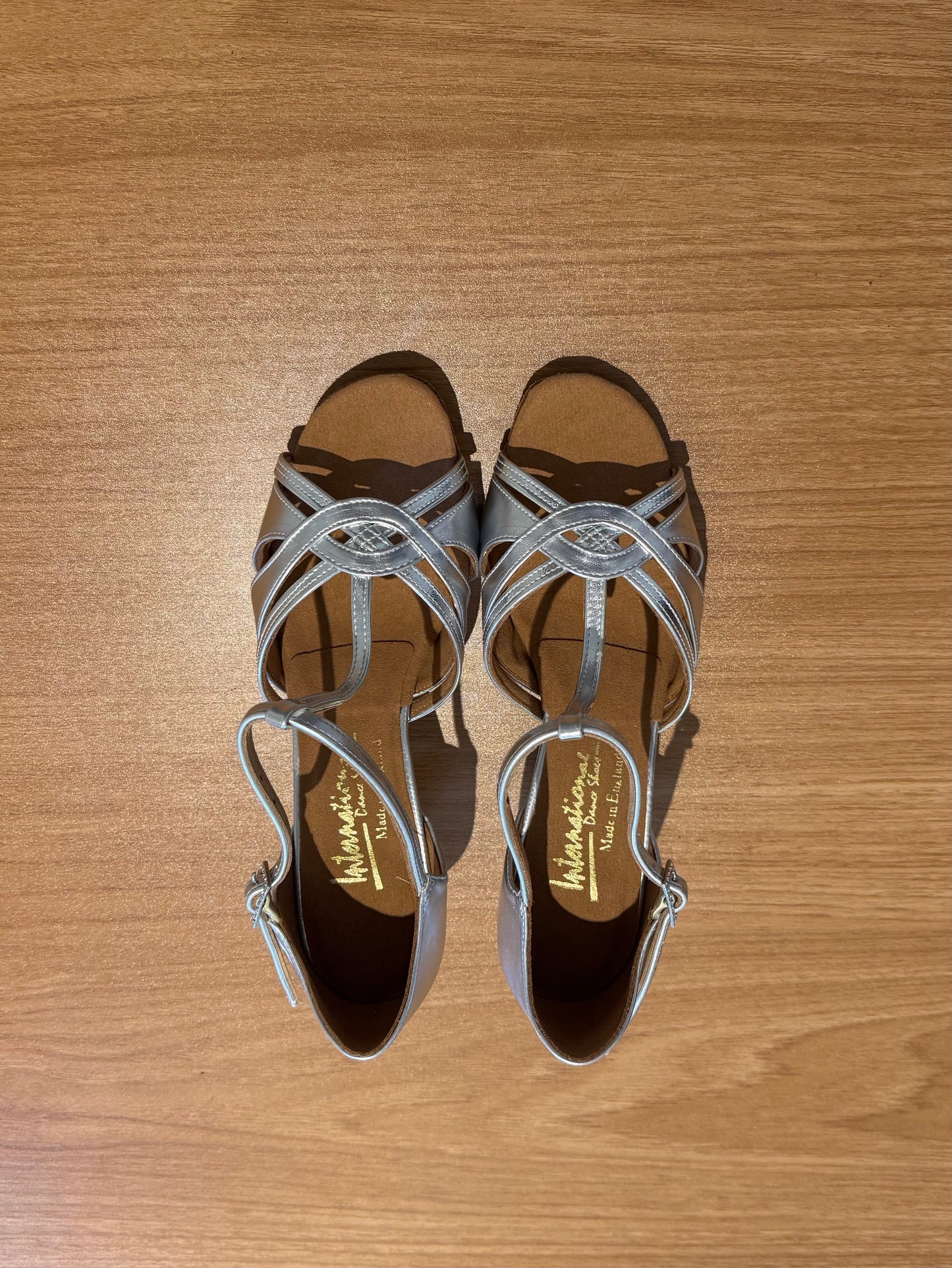 Mia T-Bar  - Silver NotCalf - Size 5.5 - Regular