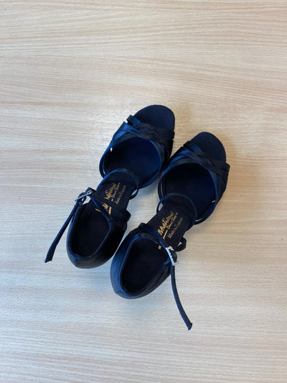 Mia - Black Satin (Size 6.5W)