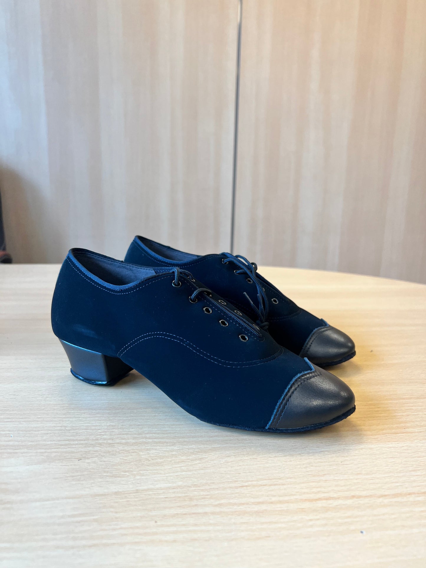 Rumba Duo - Black Nubuck/Black Calf (Size 6)