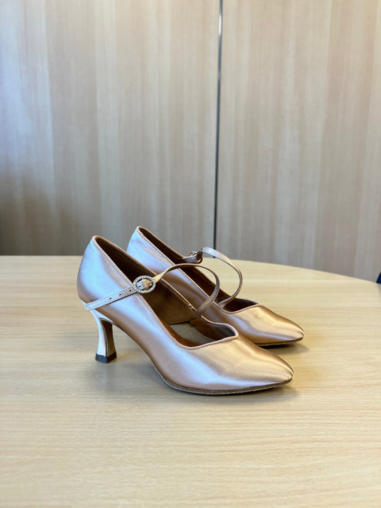ICS SS S/Strap - Peach Satin (Size 3)
