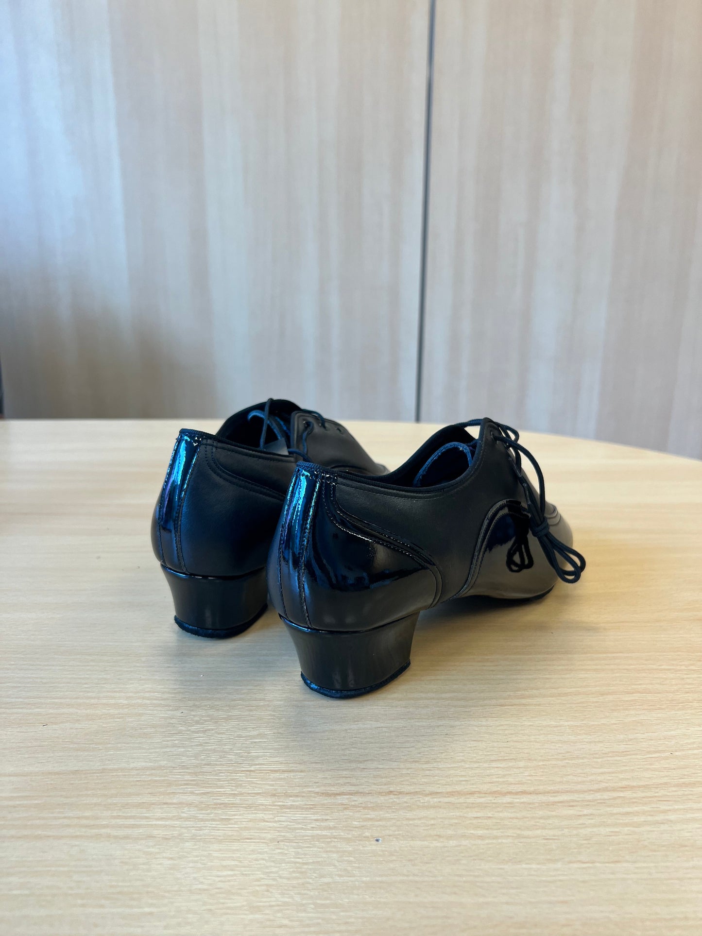 Jones - Black Calf/Black Patent (Size 10.5W)