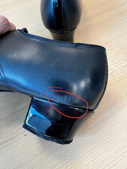 Rumba Duo - Black Calf/Black Patent (Size 7)