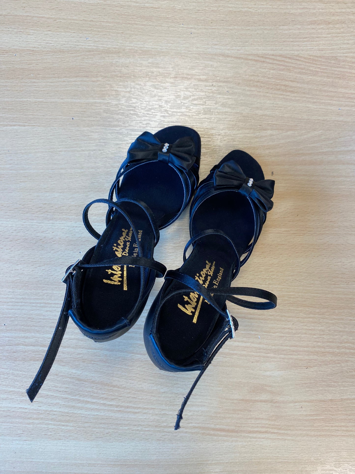 Siena - Black Satin (Size 3.5)