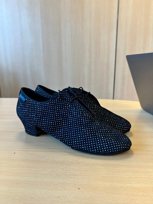 Heather Split-Sole - BlackSilverHologram (Size 9)